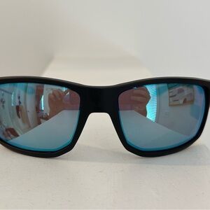 NWT Oakley Gibston Polarized Prizm Sapphire Matte Black Sunglasses